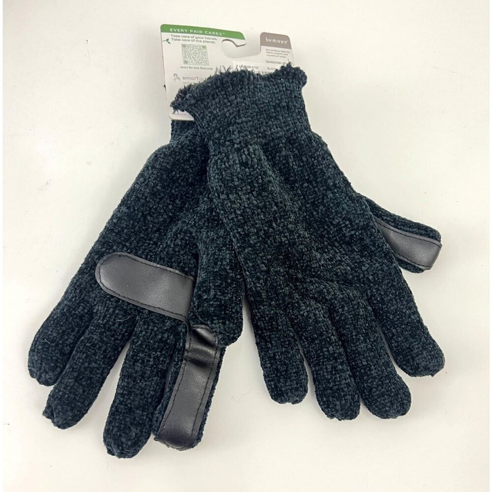 Isotoner Womens smarTouch Eco Comfort Gloves Touchscreen Compatible 1SZ Black‎ - Picture 4 of 4